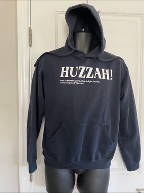 Navy Graphic Hoodie Sweatshirt